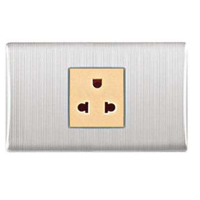 New Glass Touch Switch US Outlet Panel Heat Resistant Socket