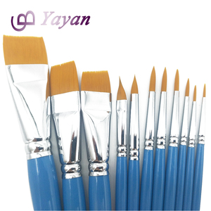 Marque privée 11 Pcs Ensemble de <span class=keywords><strong>Pinceau</strong></span> de <span class=keywords><strong>Peinture</strong></span> Aritist En Nylon Bleu Brosse Pour Art Aquarelle <span class=keywords><strong>Dessin</strong></span> - Product Image 2