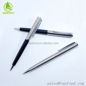 Vente chaude Logo Personnalisé <span class=keywords><strong>Pas</strong></span> <span class=keywords><strong>Cher</strong></span> Acier Baril <span class=keywords><strong>Stylo</strong></span> À Bille Avec Parker Recharge - Product Image 1
