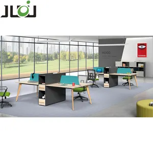 JUOU Möbel personalisiertes Büro offener Arbeitsplatz Büro modular E1 MFC Büro Mitarbeiter Schreibtisch für 2 4 6 8 Personen