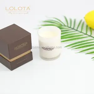 Customer's requirements packing scented soy wax candle