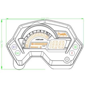 雅马哈 <span class=keywords><strong>FZ</strong></span> 16 摩托车表速度计 - Product Image 6