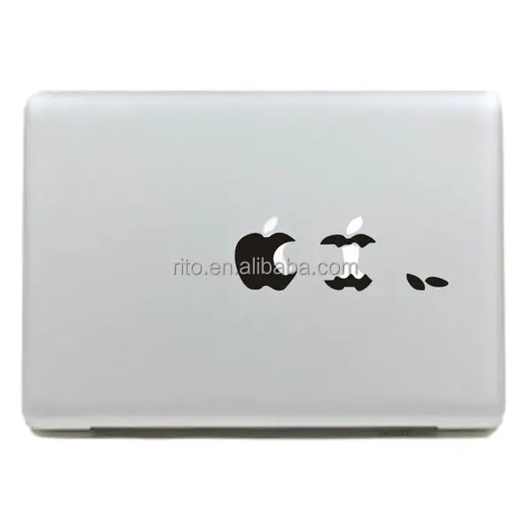 Lucu Lucu Decal stiker kulit untuk macbook pro air Mac 13 15 17 HITAM