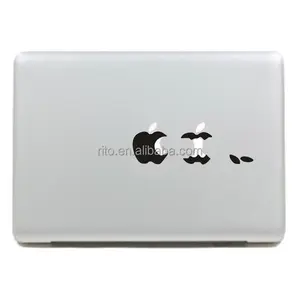 Divertido lindo etiqueta Mac etiqueta engomada DE LA PIEL DE LA para macbook pro 13 15 17 negro