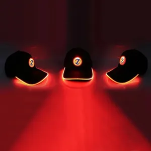 Tùy chỉnh Thêu Logo Led hat và LED Baseball <span class=keywords><strong>Cap</strong></span> với đa-màu đèn LED - Product Image 1