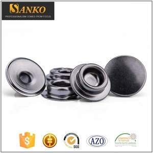 6 Sets Bronce Metal Prensa Diente botones de doble <span class=keywords><strong>cara</strong></span> - Product Image 3