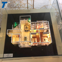 Gran venta de muebles de modelo de escala arquitectónica, modelo de interior en miniatura