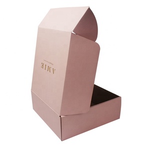 Bon marché OEM de luxe logo personnalisé imprimé petite rose couleur <span class=keywords><strong>dvd</strong></span> mailer emballage boîte en carton ondulé boîte d'expédition carton boîte - Product Image 6