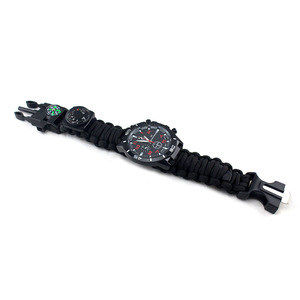Kits de Reloj de Supervivencia para Exteriores que Incluyen Brújula de Paracord, Silbato y Línea de Pesca, Anzuelos de Pesca, Reloj de Supervivencia con Paracord - Product Image 3