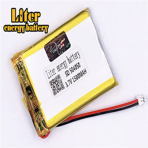 Spina 1.5-<span class=keywords><strong>2</strong></span> P batterie ai polimeri di litio 504050 3.7 V 1500 mah Li-polymer battery lipo batteria con filo di piombo - Product Image 3