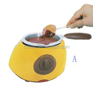 Ensemble de <span class=keywords><strong>fondue</strong></span> au chocolat <span class=keywords><strong>électrique</strong></span> 220V, capacité 250ml, contrôle de la température 40-80°C, usage domestique et commercial - Product Image 1