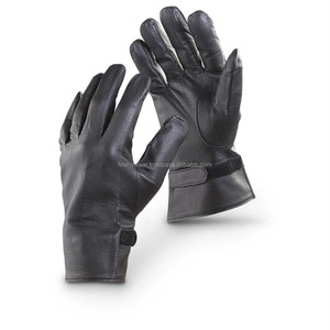 Guantes de cuero negro Premium para hombre, protección de conducción de invierno cálido con estilo, trabajo de piel de vaca de alta calidad, suministro informal OEM al por mayor - Product Image 1