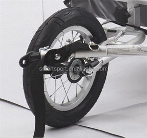 <span class=keywords><strong>Triciclo</strong></span> Plegable de <span class=keywords><strong>Doble</strong></span> Asiento <span class=keywords><strong>para</strong></span> Niños con Marco de Aleación de Aluminio, Remolque <span class=keywords><strong>para</strong></span> Bicicleta de Bebé - Product Image 5