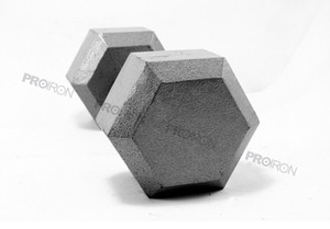 Sports Goods, crossfit cast iron painted hexagonal dumbbell, weight gym - Product Image 4