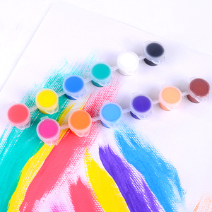 Hot Sale Non Toxic Cheap Price Water Based Non Washable Water Proof 3ml 6 Color Joined Kids Craft Smart Acrylic <strong>Canvas</strong> <strong>Paints</strong> - Product Image 2