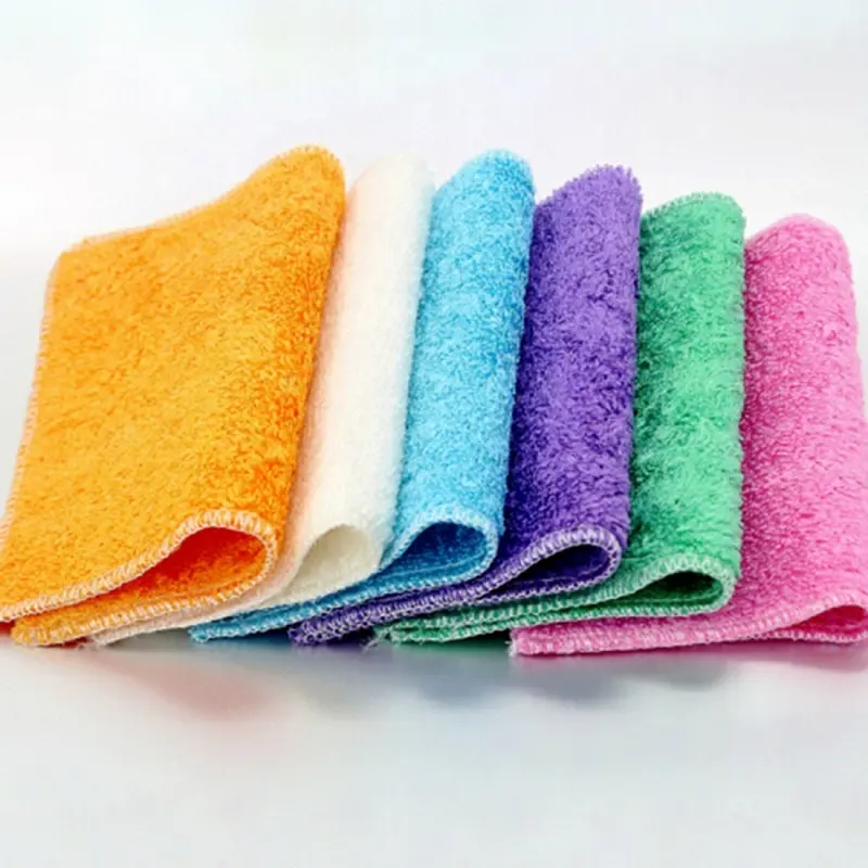 Профессиональное красочное полотенце из микрофибры для мытья посуды из бамбукового волокна