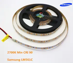 Samsung lm561c s6 2700K верхняя корзина 120led cri 90 Светодиодная лента 5630 Высококачественная Светодиодная лента