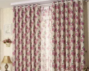 Chinese traditional curtain -One side shiny fabric in traditional design