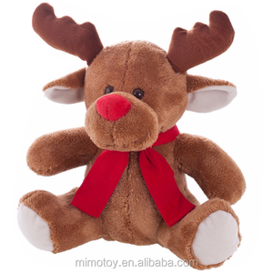 MOQ BASSO LOGO Personalizzato Carino Peluche Molle del Giocattolo Della Peluche <span class=keywords><strong>Cervo</strong></span> Con T shirt Moda 2019 Nuovo Peluche Di Natale Renna - Product Image 4
