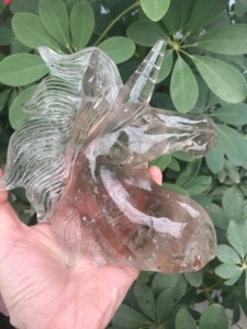 Statuettes de tête de licorne en cristal, pierres précieuses naturelles 1 pièce, artisanat sculpté à la main, quartz naturel - Product Image 4