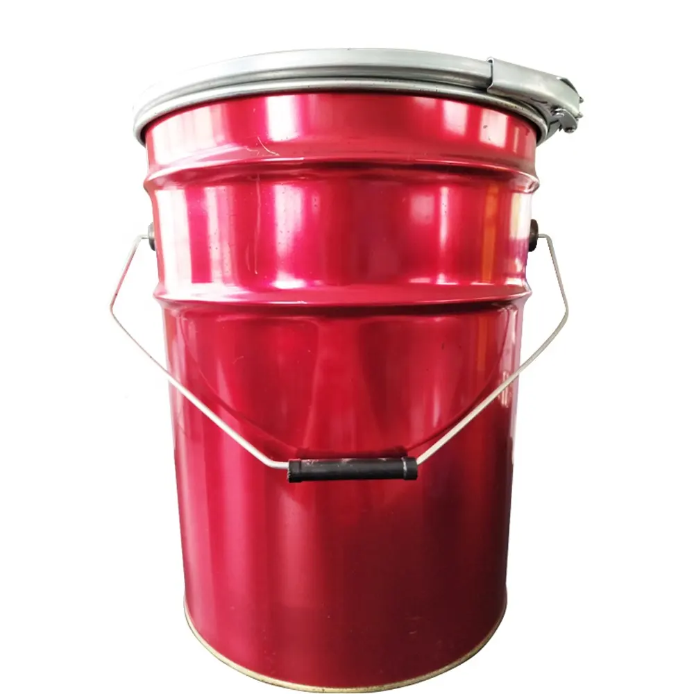 UN goedgekeurd 25L metalen emmer met ring lock deksel UN rate 25 liter emmer