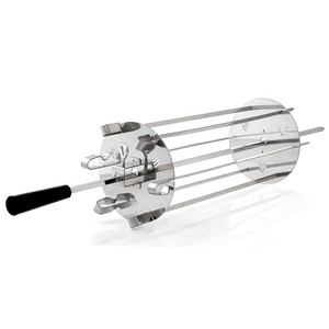 Sistema giratorio <span class=keywords><strong>de</strong></span> acero inoxidable para brochetas, utensilio <span class=keywords><strong>de</strong></span> Metal para parrilla - Product Image 2