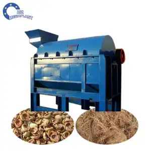 hemp palm heavy duty coconut defibering machine