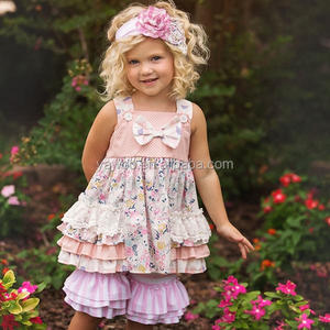 Abiti e pantaloncini di alta qualità con Triple volant per feste di <span class=keywords><strong>compleanno</strong></span> per bambine - Product Image 1