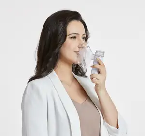 Feellife Inhaler Mesin Nebulizer Masker Jaring Medis, Mesin Diffuser dengan Baterai Bawaan Yang Dapat Diisi Ulang