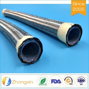 Teflon PTFE rivestito ondulato tubo <span class=keywords><strong>in</strong></span> acciaio inox 304 intrecciato per collegamento comune - Product Image 4