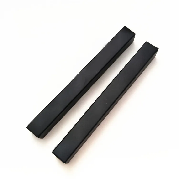 Proveedor de China de alta calidad caja de regalo de papel negro delicado lápiz de cejas de embalaje de caja de cosméticos