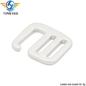 Custom Size Flat Aluminum G Hook Adjust Buckle For Backpack Webbing