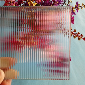 Reeded Pattern <strong>Glass</strong> Fluted Patterned <strong>Figured</strong> <strong>Glass</strong> for Partition Ribbed Pattern <strong>Glass</strong> Shower Room Divider