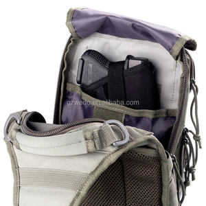 กระเป๋าคาดลำตัวแบบสะพายไหล่กลางแจ้ง Molle Tactical พร้อมช่องเก็บของแบบซ่อน กระเป๋าคาดอกสำหรับปั่นจักรยานสำหรับผู้ชาย - Product Image 6