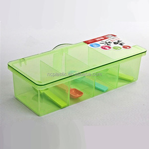 Spezia vaso Cucchiaio Dispenser Ampolla Sale Da Cucina Box Condimento Distributore di Stocker - Product Image 5