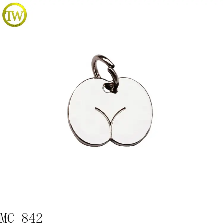 Custom made silver plating jewelry charms blank logo fashion designs pendant tags for women bracelet