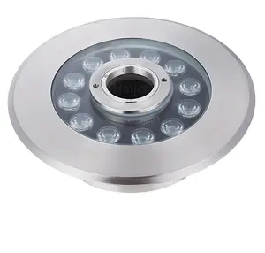 Carcasa de acero inoxidable IP68, chip led de alta potencia de importación, RF, control remoto, luz de bomba de fuente de agua, 12V, 316