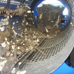 Machine à tamis rotatif à tambour, moteur haute capacité, utilisation étendue, pour terre végétale, compost, sable, gravier, agrégats, déchets solides municipaux, ordures - Product Image 6