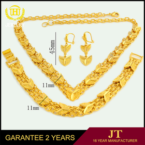 Unique à <span class=keywords><strong>la</strong></span> mode en acier inoxydable pendentif collier bijoux bracelet dubai or femelle ensemble de bijoux - Product Image 5