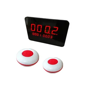 Wireless Restaurant Table Waiter Calling Push Button