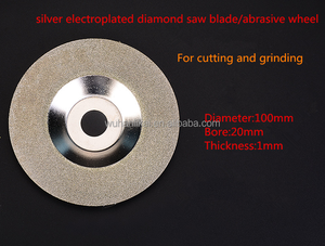 <span class=keywords><strong>Super</strong></span> dünne 1mm dicke galvani sierte Glass chleif scheibe Glasfaser-Schneid klinge 100mm galvani sierte Diamant scheibe - Product Image 3