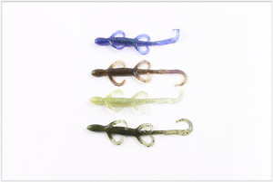 SLL086 En Gros échantillon gratuit leurre de pêche en plastique souple lézard leurre - Product Image 3