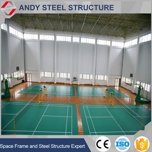 pulvérisation peinture à faible en acier <span class=keywords><strong>au</strong></span> carbone espace structure en treillis toit couvrant pour terrain de <span class=keywords><strong>badminton</strong></span> - Product Image 4