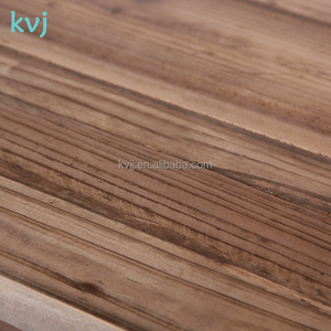 Estantería expositora industrial de <span class=keywords><strong>madera</strong></span> y hierro de tres niveles KVJ-7458 - Product Image 6