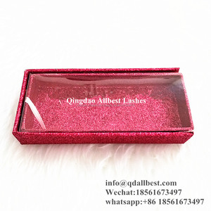 Crear su <span class=keywords><strong>propia</strong></span> marca pivar Etiqueta de embalaje personalizado de pestañas de visón de caja con superior de PVC - Product Image 3