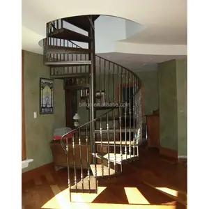 custo ornamental decorative mild steel spiral staircase