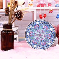 2019 bleu lotus Led diamant lampe peinture kits cadeaux dans le salon décor ZXD021