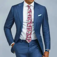 Enkele Breasted Slim Fit Suits Mens Wedding Prom Suits 2 Stuks Business Formele Tuxedo Suits Mannen Ternos