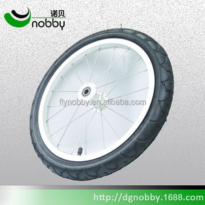 Pneu en caoutchouc pu de 16 pouces et <span class=keywords><strong>roue</strong></span> de jante en aluminium pour vélo d'enfant - Product Image 6