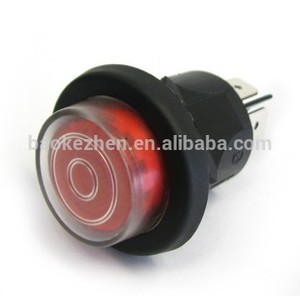 Ronda de plástico interruptor de botón iluminado con/resistente al agua sin( momentánea o trabado) - Product Image 2